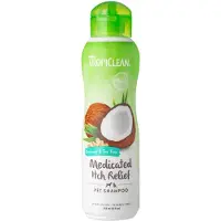 Tropiclean - Kaura- ja teepuu lääkkeellinen kutinaa lievittävä shampoo lemmikkieläimille 355ml - Koirat - Turkinhoito