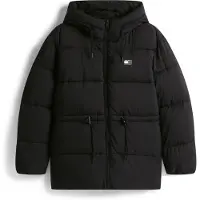 Tommy Hilfiger Tjw Hooded Midi Puffer Jacket - Black - XL