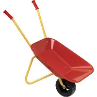 Theo Klein Metal Children's Wheelbarrow with Rubber Wheels