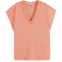 Scotch & Soda U9a00648t Lyhythihainen V-aukkoinen T-paita