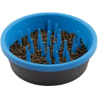 Dexas Slow Feeder - hidas ruokintakulho - sininen