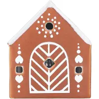 Kähler - Gingerbread Kynttilätalo Navetta Led 7,5 cm Ruskea