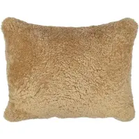 Natures Collection - Tyynynpäällinen New Zealand lampa lyhyt villa 35x45 cm hunaja