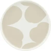 Marimekko Iso Unikko lautanen 20 cm, valkoinen/beige