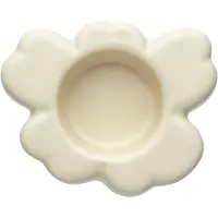 Marimekko Unikko kynttilälyhty 10 cm, beige/valkoinen