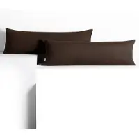 DecoKing Tumma Koristetyynynpäällinen GINTARO väri tummanruskea tyyli klassinen tyyppi materiaali - tekstiili jersey 40x145