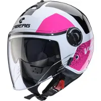 Caberg Riviera V4X Alpha Jet-Kypärä Valkoinen/Musta/Pinkki unisex, size XS
