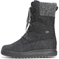 Pomar Women's Reki Gore-Tex Felt Boot Granit Felt/Black Waxy Leather Talvikengät 37