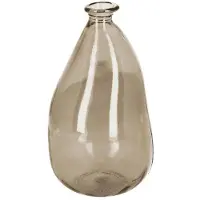 Kave Home Brenna-maljakko ruskea lasi K 36 cm