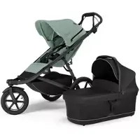 Thule Urban Glide 3 yhdistelmävaunut turvakaarella Mist Green