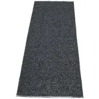 Pappelina Svea Matto 70x320 Cm Metallic Black/black - Yksiväriset matot Pvc Musta - SVX732