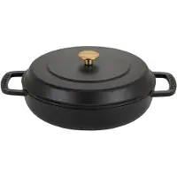 ComBekk emaloitu valurautainen traktöripannu Ø28 cm Black-silver knob
