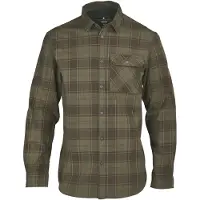Seeland Glen Flannel Shirt Men Pine Green/Dark Navy Check L