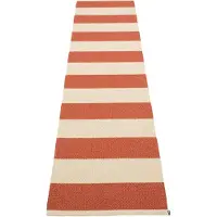 Pappelina Bob Matto 70x300 Cm Tiilenpunainen/vanilla - Kuviolliset matot Pvc Vanilja - BO4C730