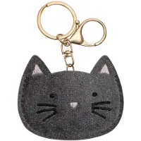 Mimi & Lula Keyring - Grey Kitty Cat - Grey - ONE SIZE