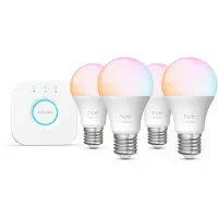 Philips Hue White & Color Ambiance Essential Aloituspakkaus: 4kpl E27-älylamppua (806 Lm)