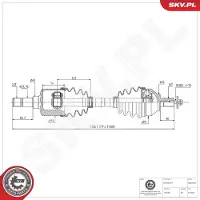 ESEN SKV Vetoakseli 40SKV055
