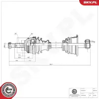 ESEN SKV Vetoakseli 40SKV045