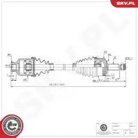 ESEN SKV Vetoakseli 40SKV134
