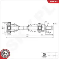 ESEN SKV Vetoakseli 40SKV318
