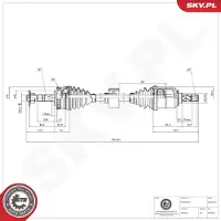 ESEN SKV Vetoakseli 40SKV245