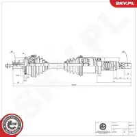 ESEN SKV Vetoakseli 40SKV104