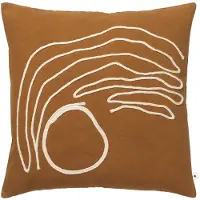 Ferm Living , Jot Tyynyliina 50x50 - Aged Gold