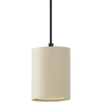 QAZQA Moderni riippuvalaisin beige mustalla 1-vaiheiselle kiskojärjestelmälle GU10 70mm - Iconic Holt