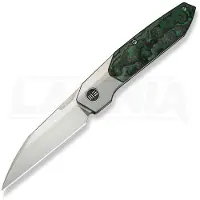 We Knife Brr15 WE24007-4 Satin M390, Titanium Jungle Wear FatCarbon Inlay, pocket knife, Rafal Brzeski design