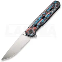 We Knife Navo Nebula FatCarbon Carbon Fiber, Satin CPM 20CV WE22026-4 pocket knife, Ostap Hel design