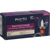Phyto Phytocyane Anti-Hair Loss Treatment For Women hiustenlähtöä ehkäisevä täsmähoito naisille 12x5 ml