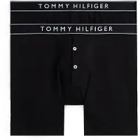 Tommy Hilfiger Bokserishortsit musta / valkoinen