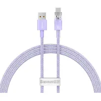 Baseus Flash USB-C pikalatauskaapeli - QC 3.0 - Huawei SCP - Samsung AFC -5A 1m - Violetti