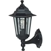 LED energie Lyhtyvalo 6-lasinen E27 musta alakiinnitys