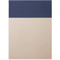 Woodnotes Beach-matto stone/intensive blue 170 x 240 cm