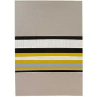 Woodnotes Horizon-matto stone/yellow 170 x 240 cm