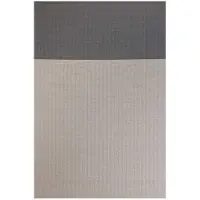 Woodnotes Beach-matto light grey/graphite 170 x 240 cm