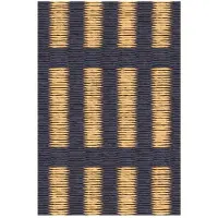 Woodnotes New York -matto dark blue/natural 170 x 240 cm