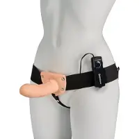 Fetish Fantasy Hollow Strap-on Vibraattori Vaalea Iho 15 cm - Nude