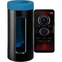 LELO F1s V3 XL - interaktiivinen masturbointilaite - musta-sininen