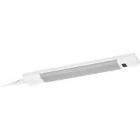 Osram LED-kaapinalusvalaisin Linear Edge Sensor 30 cm valkoinen CCT Sensor, himmennettävä, Valkoinen/opaali, Keittiö, Alumiini