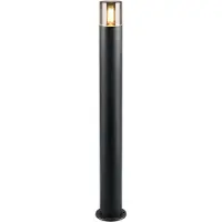 TRIO Hoosic pylväsvalaisin 80cm E27 IP44 musta
