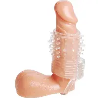 Size Matters Clear Sensations Värisevä Penisholkki 9,5 cm - Clear