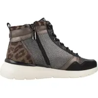 Carmela for woman. 16251401-NEGRO Leather Sneakers 162514 black (36), 1 to 3 cm, Zip, Casual