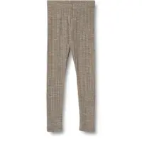 Wheat Agi Leggingsit Merinovilla, Khaki Melange, 116