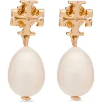 Tory Burch Moondance Pearl Drop Earrings - Gold - ONE SIZE