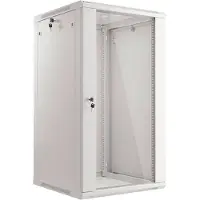 Lanberg WF01-6622-10S, Seinään asennettava laitekehikko, 22U, 60 kg, Näppäinlukko, Kotelon kiskot, Tehostunut kaapelinhallinta