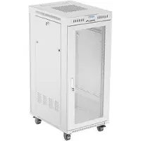 Lanberg Free-standing installation rack cabinet 19 inches 27U 600x800 perforated doors LCD gray (Flat pack)