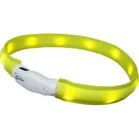 Nobby LED halsbånd bred VISIBLE L Gul