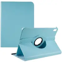 SKALO iPad 10.9 (2022) 360 Litchi Kotelo - Turkoosi